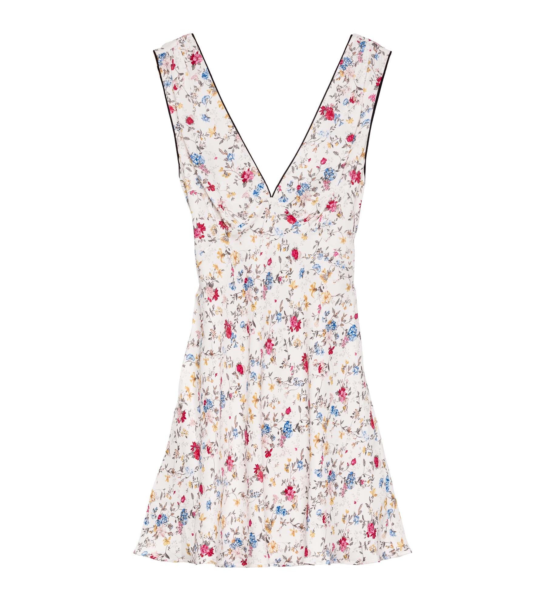 DÔEN - TULA DRESS -- BLANC FLOWERING MEADOW