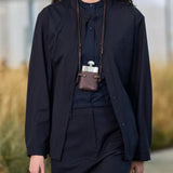 TWP - Flask Necklace with Stone Top in Leather