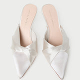 Loeffler Randall - Tyla Cream Satin Twisted Mule