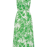 Faithfull - Taormina Midi Dress El Marsa Floral Print Green - Final Sale