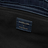 DeMellier - Grece Ghanem x The Midi Hudson Dark Navy Croc Effect