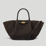 DeMellier - The Midi New York Dark Chocolate Suede Dark Chocolate Smooth