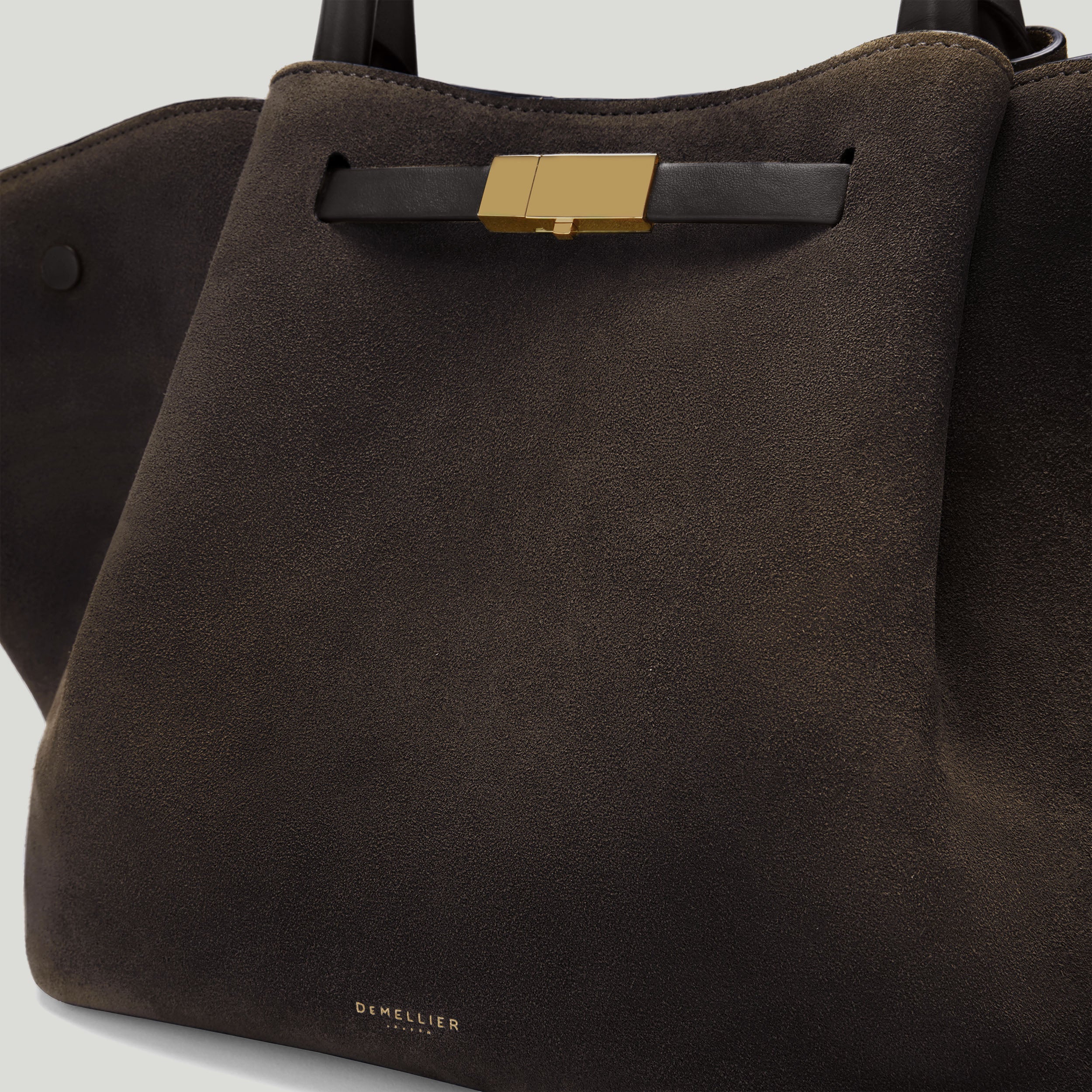 DeMellier - The Midi New York Dark Chocolate Suede Dark Chocolate Smooth