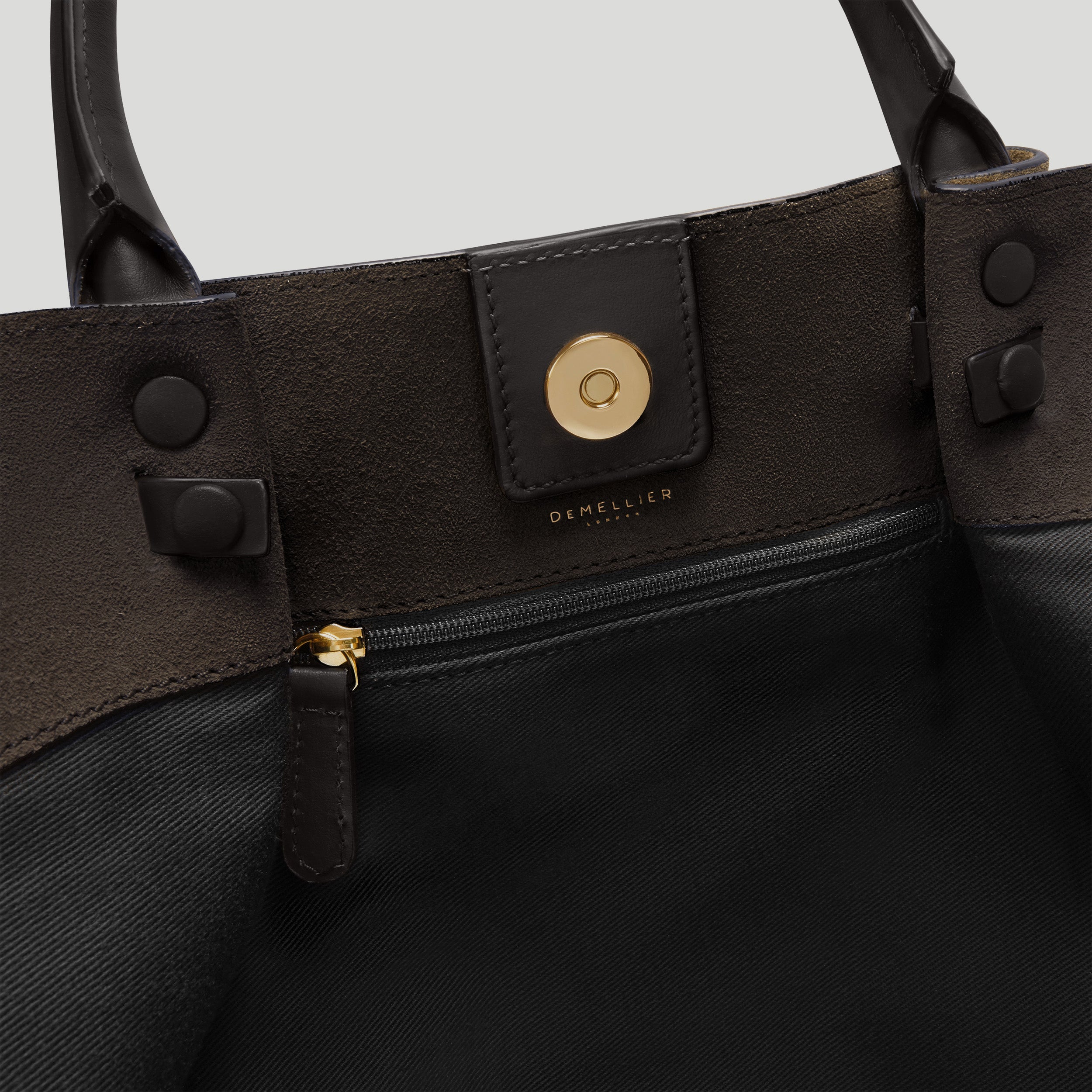 DeMellier - The Midi New York Dark Chocolate Suede Dark Chocolate Smooth
