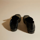 MANU ATELIER - The Tap Loafers Black High Gloss