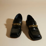 MANU ATELIER - The Tap Loafers Black High Gloss
