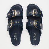 Jamie Haller - The Double Buckle Slide in Navy