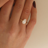 Kinn - Elizabeth Pear Ring Lab Diamond