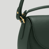 DeMellier - The Siena Saddle Dark Green Small Grain