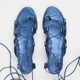 Jamie Haller - The Sparta Heel in Metallic Blue