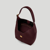 DeMellier - The Large Siena Bucket Burgundy Small Grain