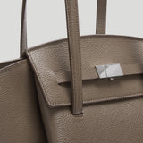 DeMellier - The Midi Brooklyn Dark Taupe Small Grain
