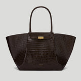 DeMellier - The New York Dark Chocolate Croc Effect