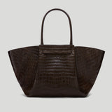DeMellier - The New York Dark Chocolate Croc Effect