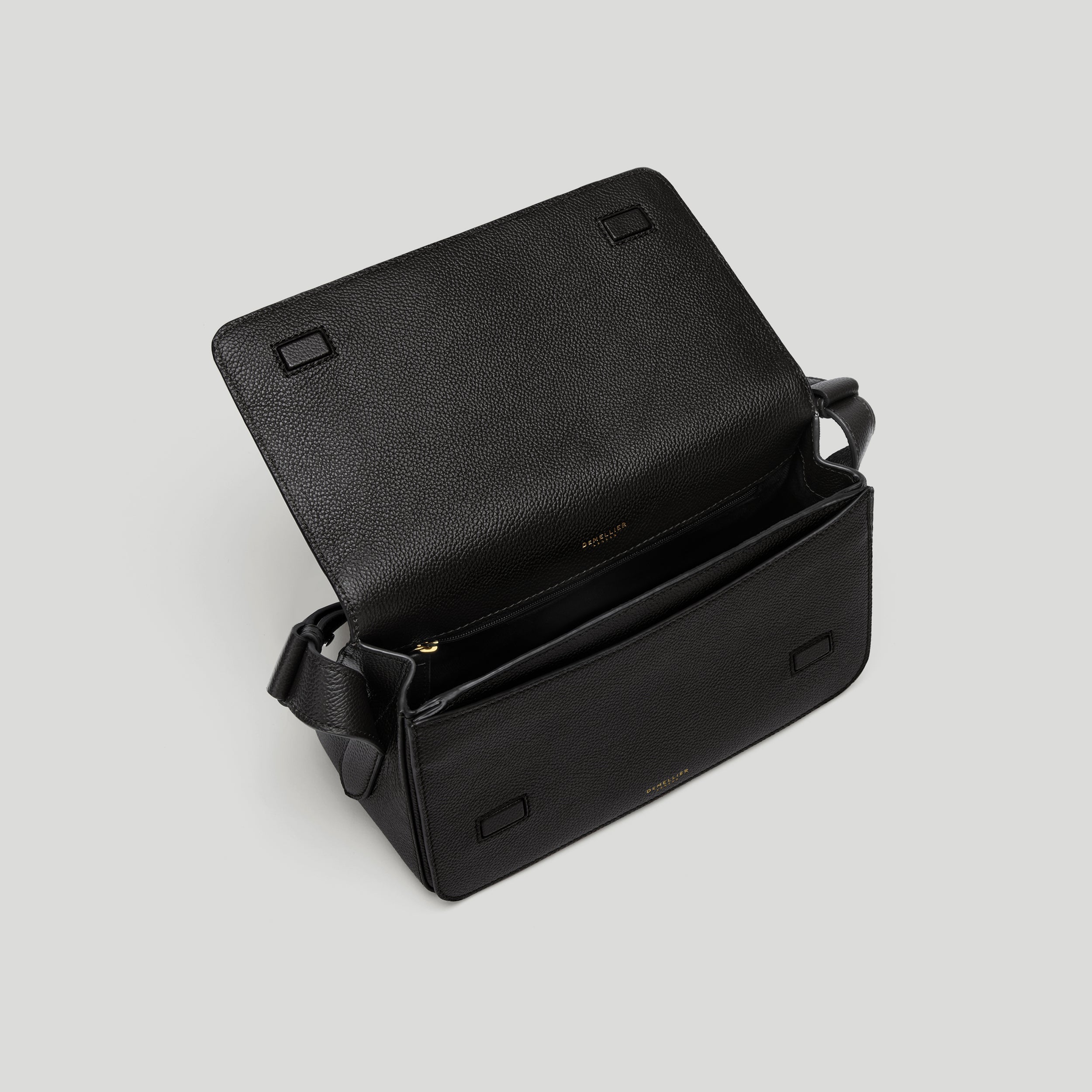 DeMellier - The New York Crossbody Black Small Grain