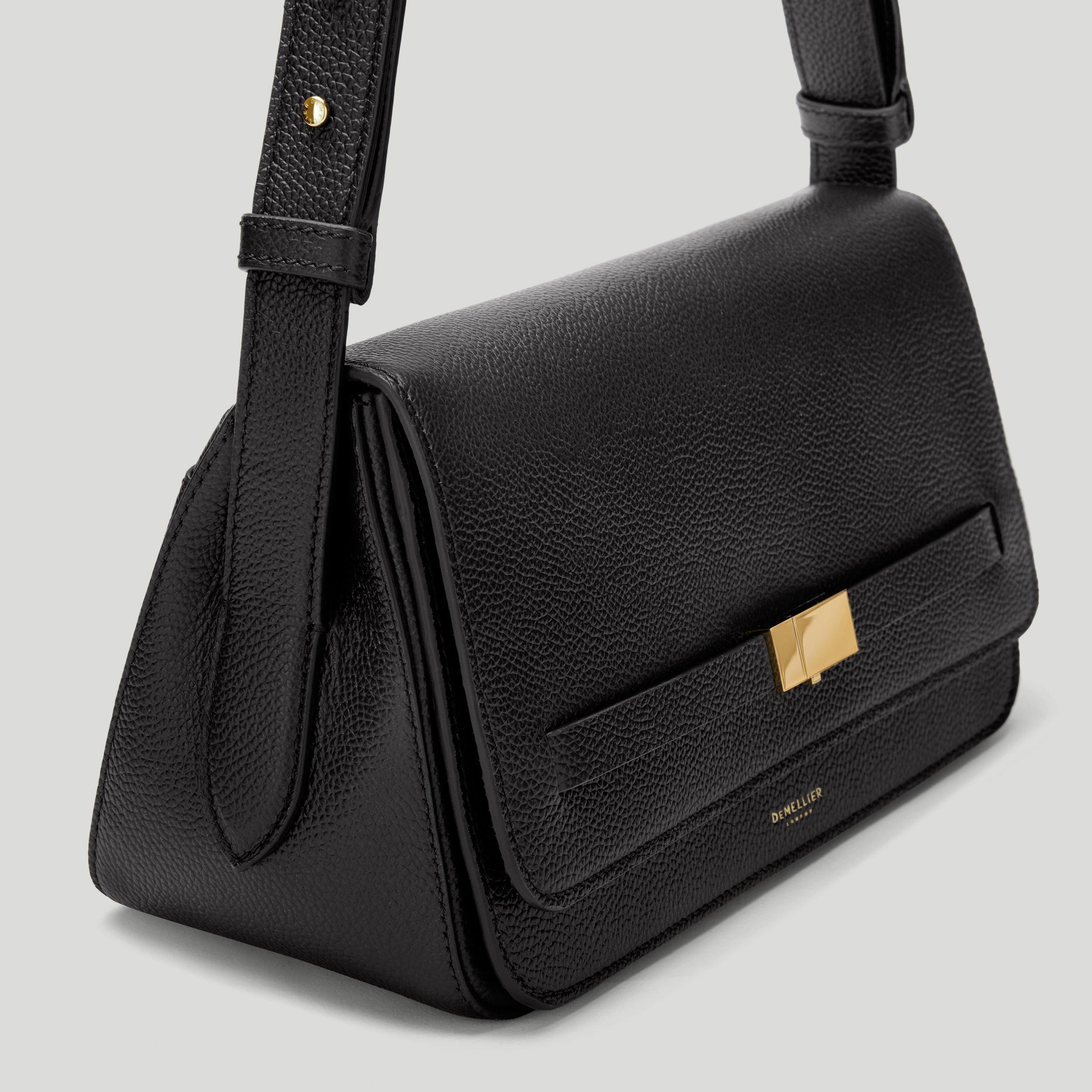 DeMellier - The New York Crossbody Black Small Grain