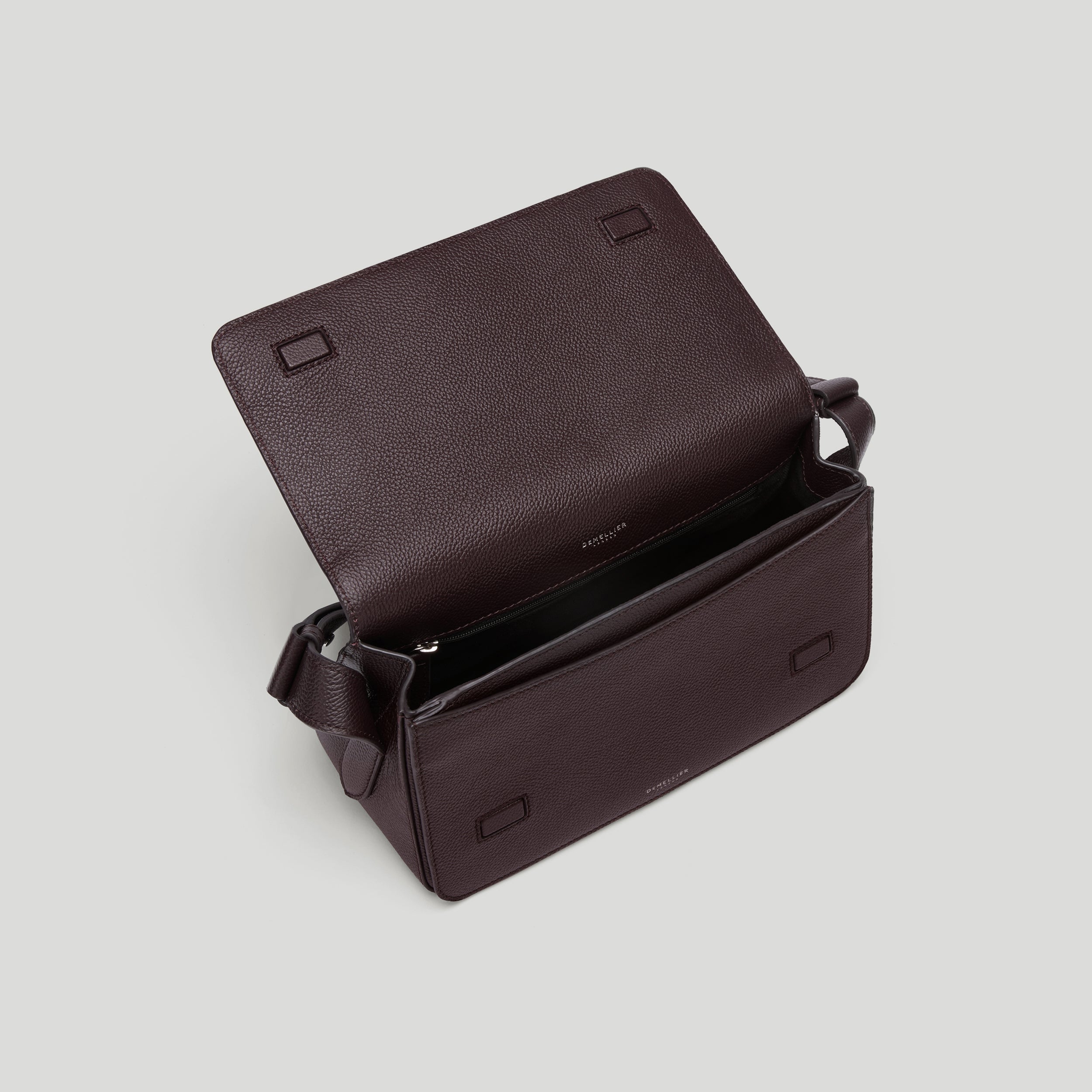 DeMellier - The New York Crossbody Bordeaux Small Grain