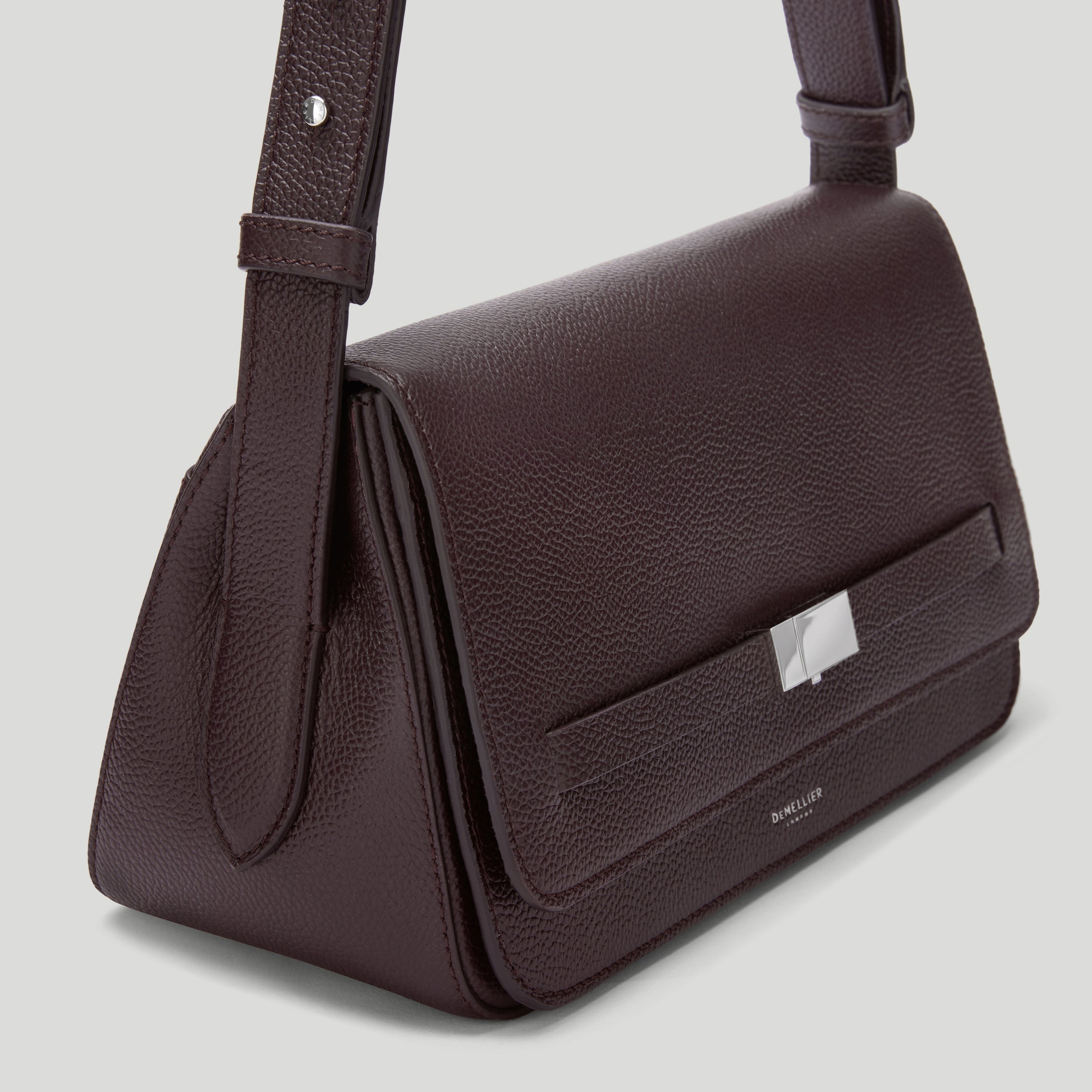 DeMellier - The New York Crossbody Bordeaux Small Grain