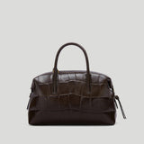 DeMellier - The Small Stockholm Dark Chocolate Large Croc Effect