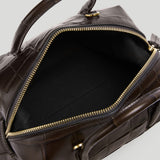 DeMellier - The Small Stockholm Dark Chocolate Large Croc Effect