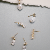 Kinn - Third Time's a Charm Drop Earrings Pear 2.7ctw Diamond