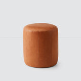 The Citizenry - Torres Round Leather Ottoman - Small
