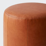 The Citizenry - Torres Round Leather Ottoman - Small