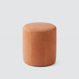 The Citizenry - Torres Round Leather Ottoman - Small