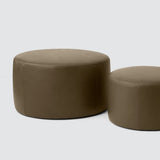 The Citizenry - Torres Round Leather Ottoman - Medium & Large