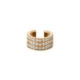 Dorsey - TRIPLE ROW LAB WHITE SAPPHIRE EAR CUFF, GOLD