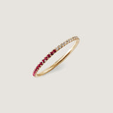 Kinn - Two In One Pavé Ring July Ruby