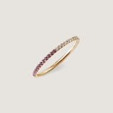 Kinn - Two In One Pavé Ring February Amethyst