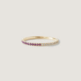 Kinn - Two In One Pavé Ring February Amethyst