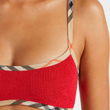 Hunza G x Burberry - Burberry x Hunza G Tyler Bikini - Red/Check