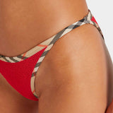 Hunza G x Burberry - Burberry x Hunza G Tyler Bikini - Red/Check