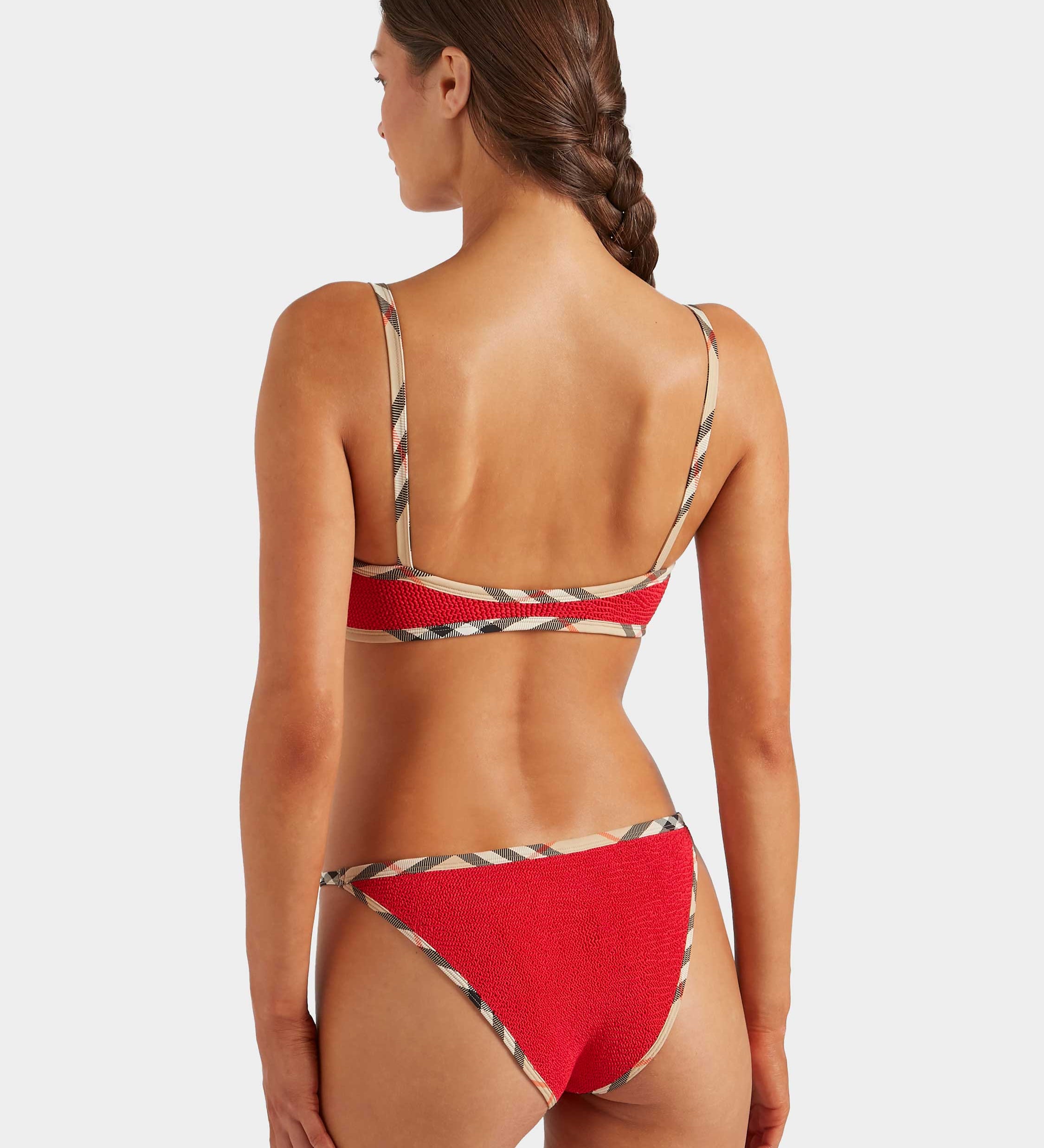 Hunza G x Burberry - Burberry x Hunza G Tyler Bikini - Red/Check