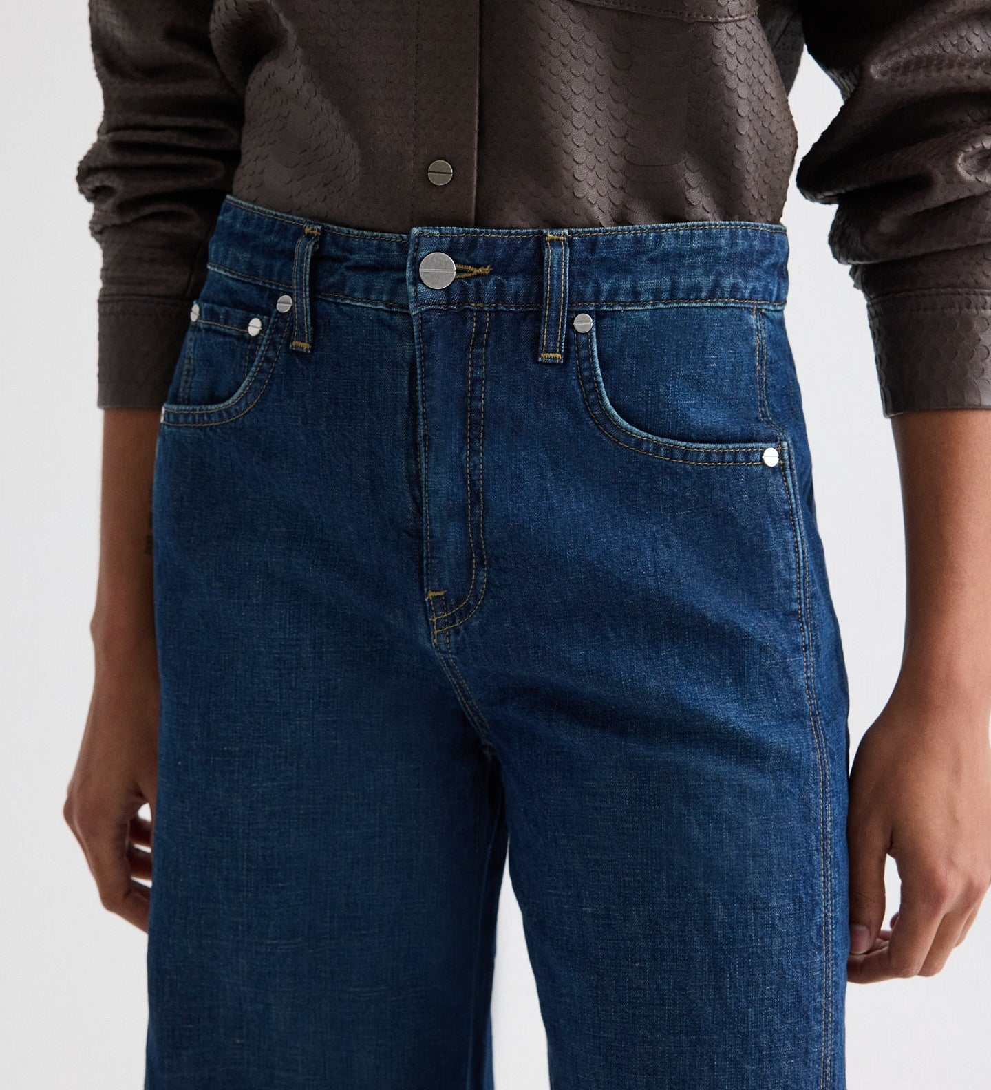 TWP - West 11th St. Jean in Linen Cotton Denim