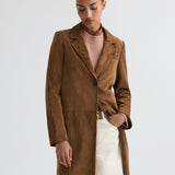 TWP - Easy Car Coat in Heavy Suede