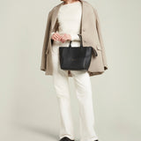 Metier - Incognito Crossbody Cabas Smooth Calfskin Black