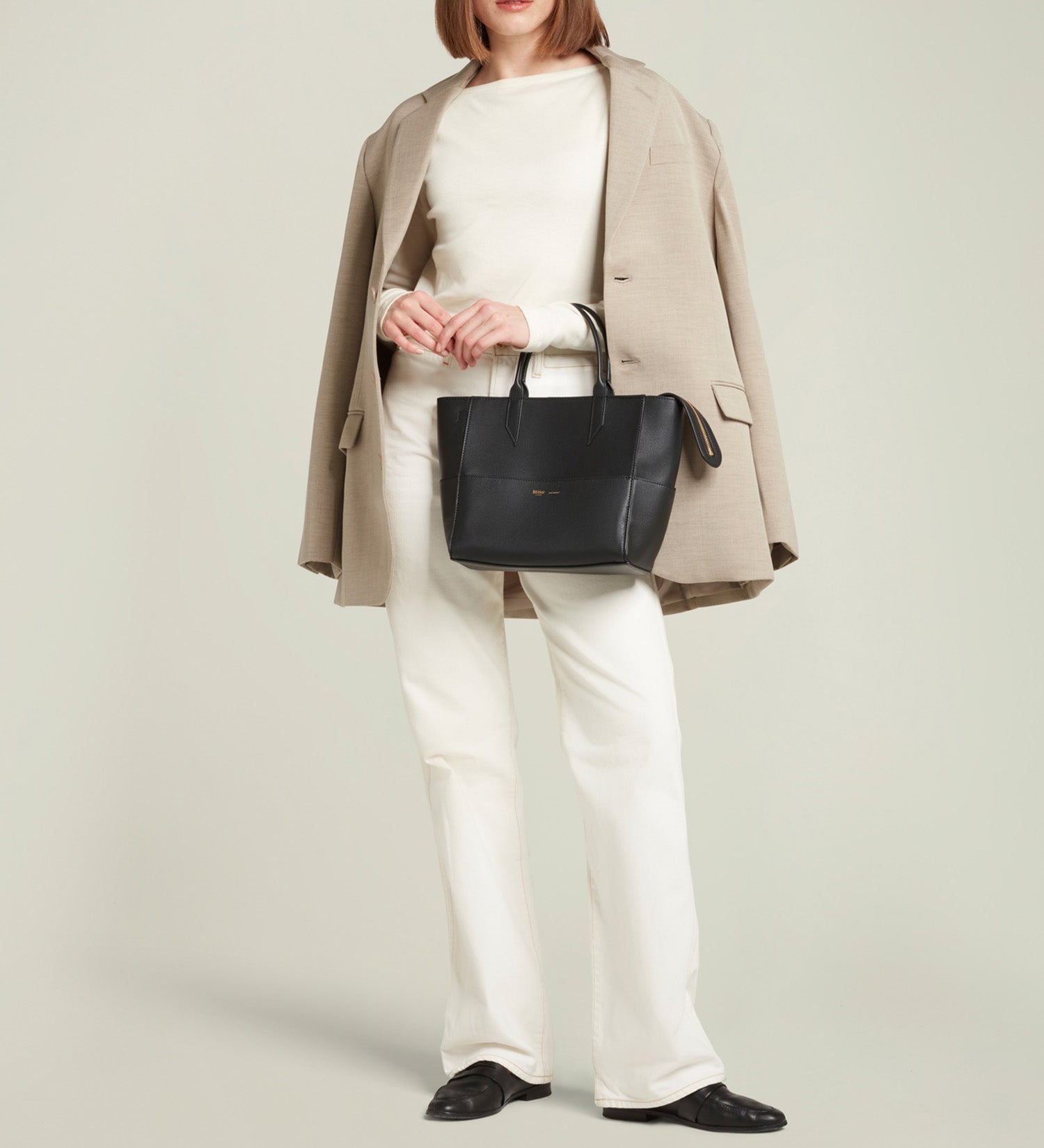 Metier - Incognito Crossbody Cabas Smooth Calfskin Black
