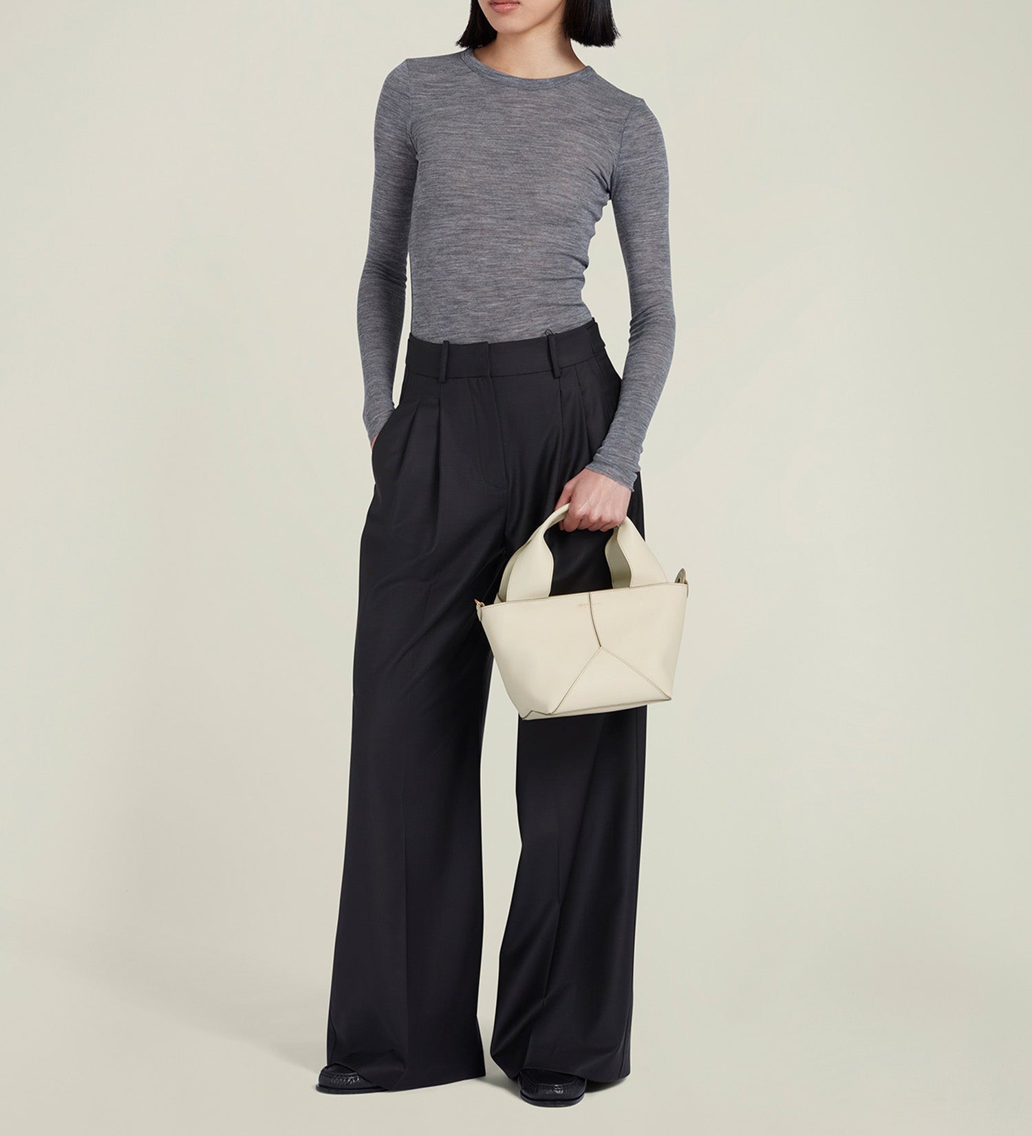 Metier - Market Mini Smooth Calfskin White Sand