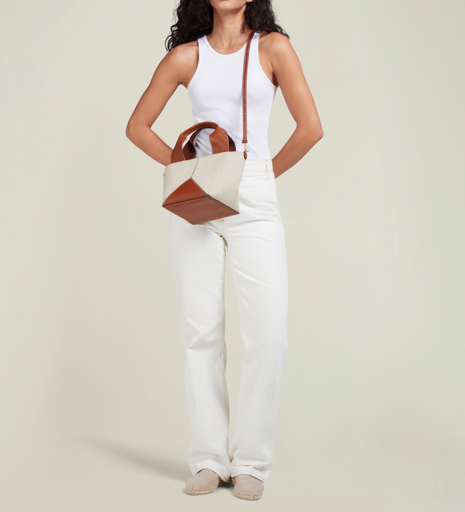 Metier - Market Mini Natural Linen with Cognac