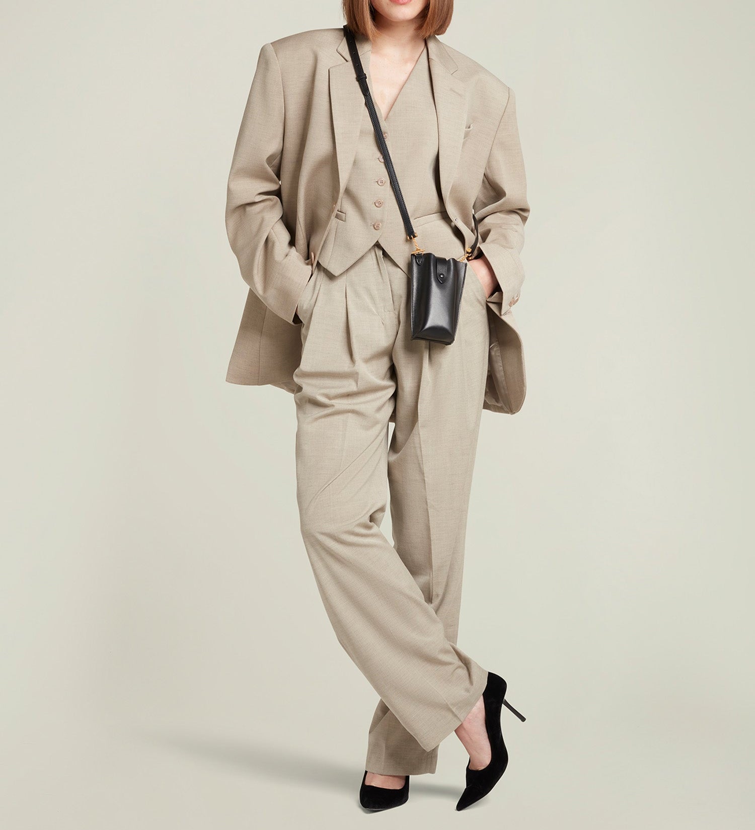 Metier - Minimalist Double Atelier Calfskin Black