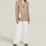Metier - Minimalist Double Smooth Calfskin White Sand