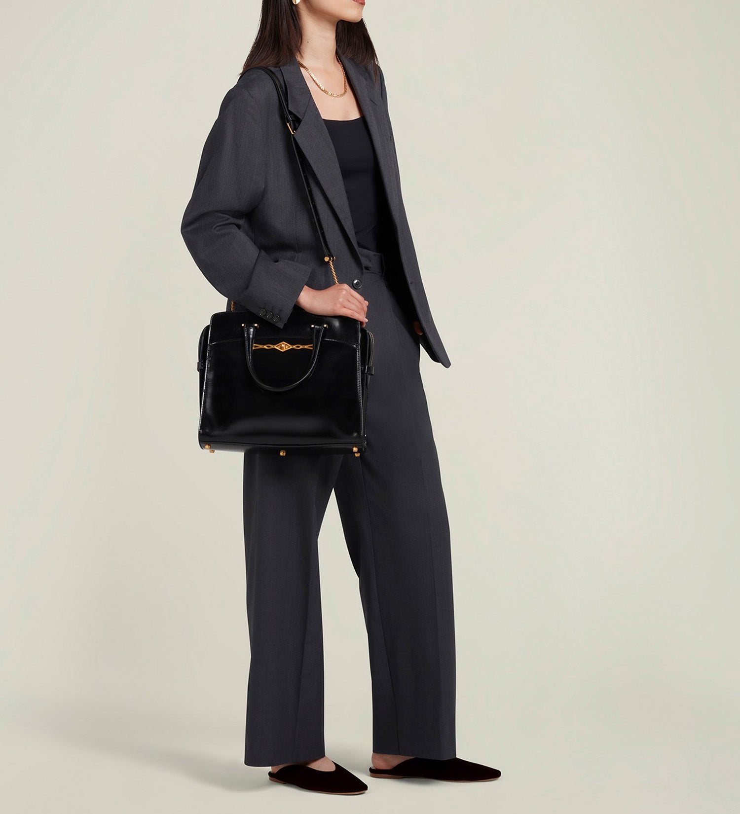 Metier - Fernando Jorge | Métier Private Eye Slim Glossy Calfskin Black