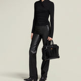 Metier - Private Eye Slim Glossy Calfskin Black