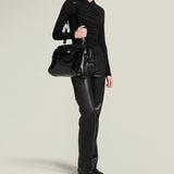 Metier - Private Eye Slim Glossy Calfskin Black