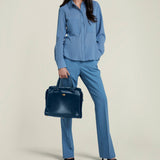 Metier - Private Eye Slim Glossy Calfskin Sapphire