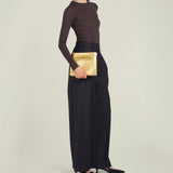 Metier - ISSIMO | Métier Stowaway Metallic Calfskin Gold
