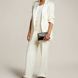 Métier - Roma Mini Clutch Suede and Atelier Calfskin Black